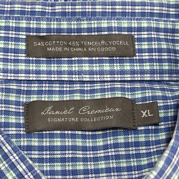 Daniel Cremieux Shirt Extra Large Mens‎ Plaid Signature Button-Down Business - Picture 7 of 11